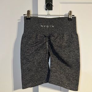 NVGTN Grey Scrunch Workout Shorts